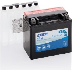 Bateria de mota Exide ETX14L-BS 12V 12Ah 200A AGM - 1